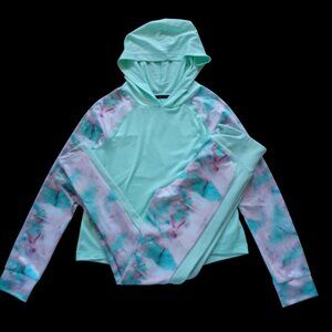 ZELOS Big Girl Matching Set Hoodie and Legging Mint Pink Size L